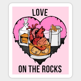 Love on the Rocks Sticker